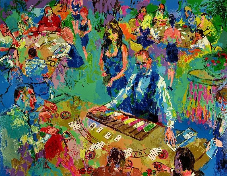 Leroy Neiman High Stakes Blackjack Vegas